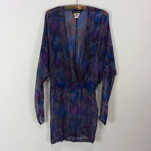 Antik Batik Sheer Kim Y2K Mini Dress